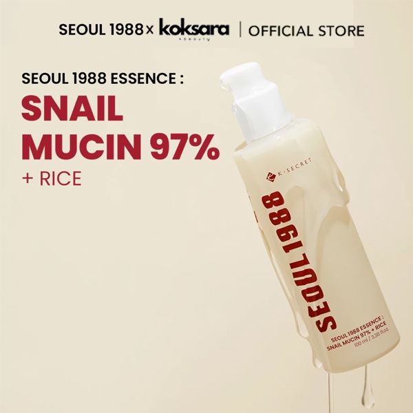 [OFFICIAL] SEOUL 1988  Essence: Snail Mucin 97% + Rice 100g