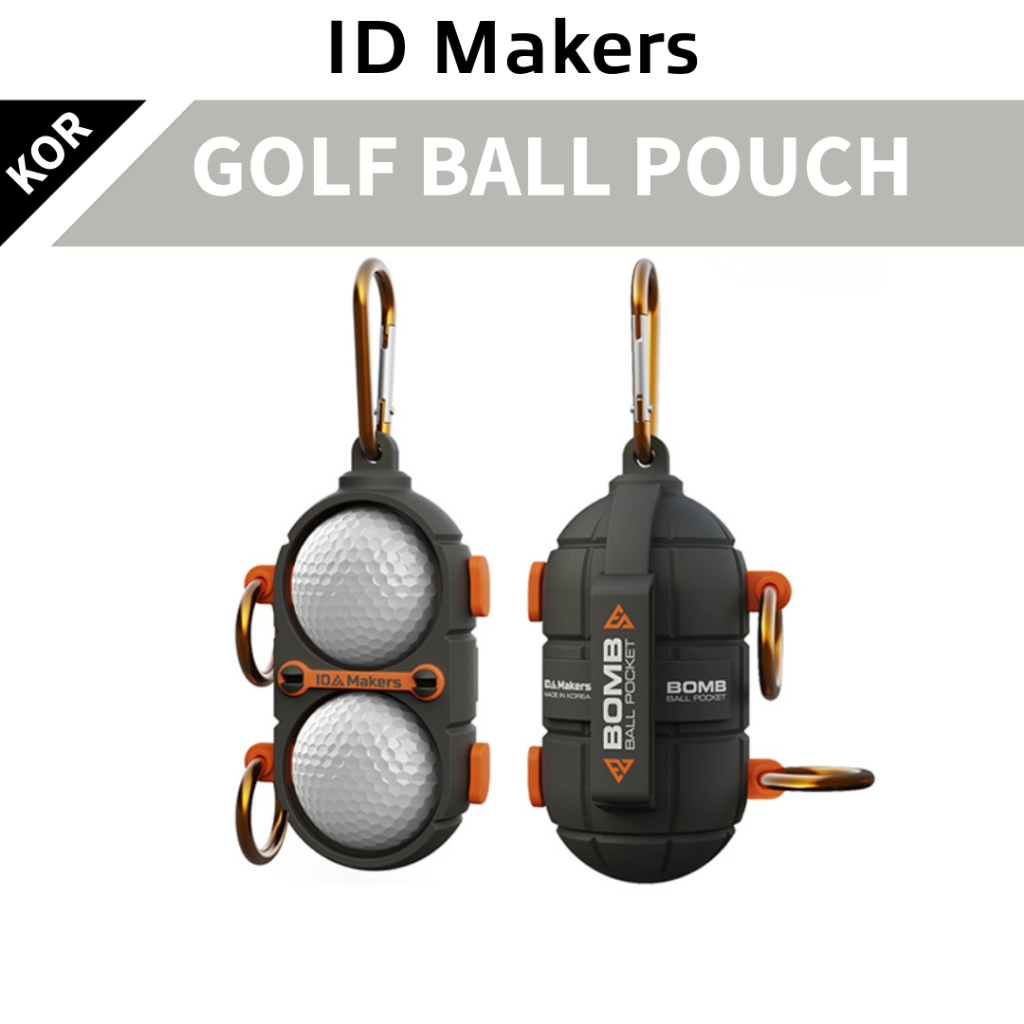 [IDMakers] Bolsa Para Bola De Golfe Com Granada De Silicone (Comporta 2 Bolas)