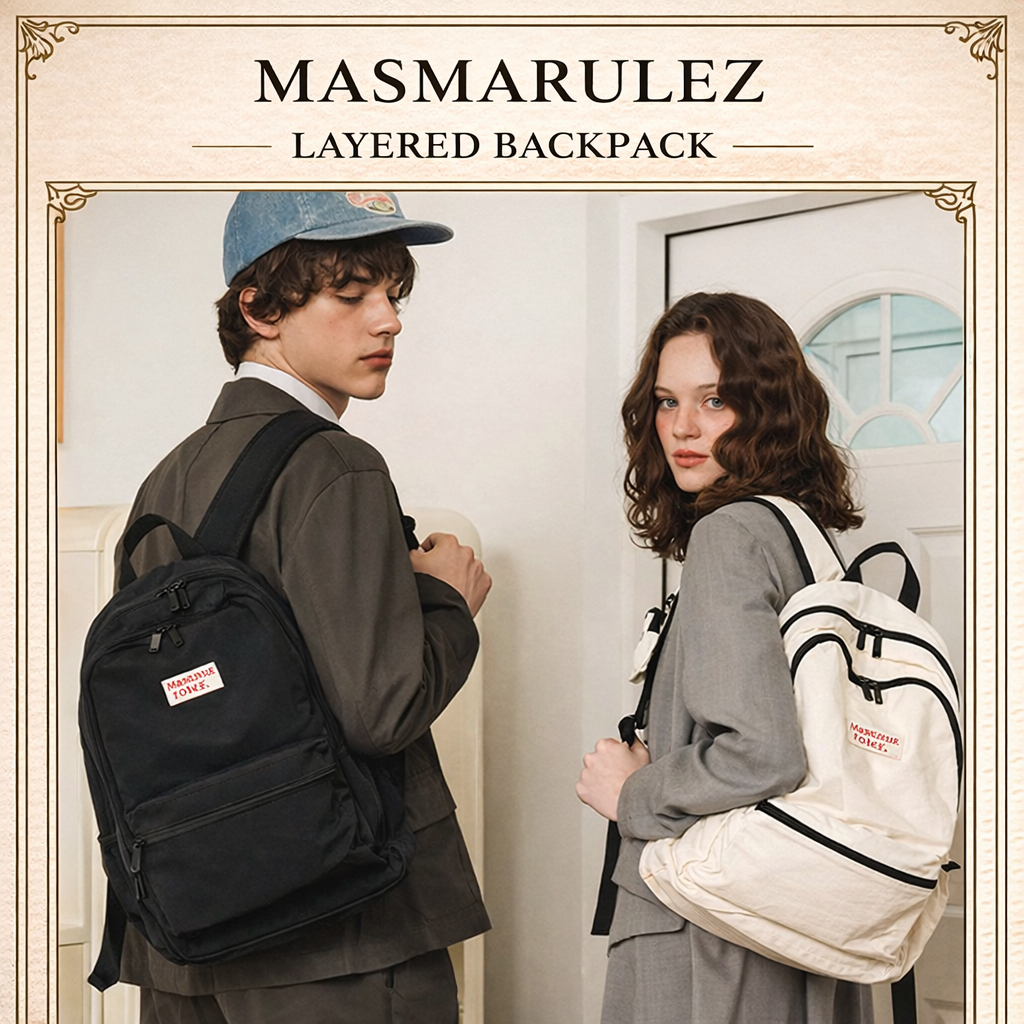 [MASMARULEZ] Conjunto De Mochila Em Camadas Para AirPods Casual 4 Cores