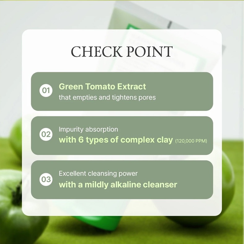 [OFFICIAL] FULLY Green Tomato Clay Mask Cleanser 120ml, 30ml · foto 2