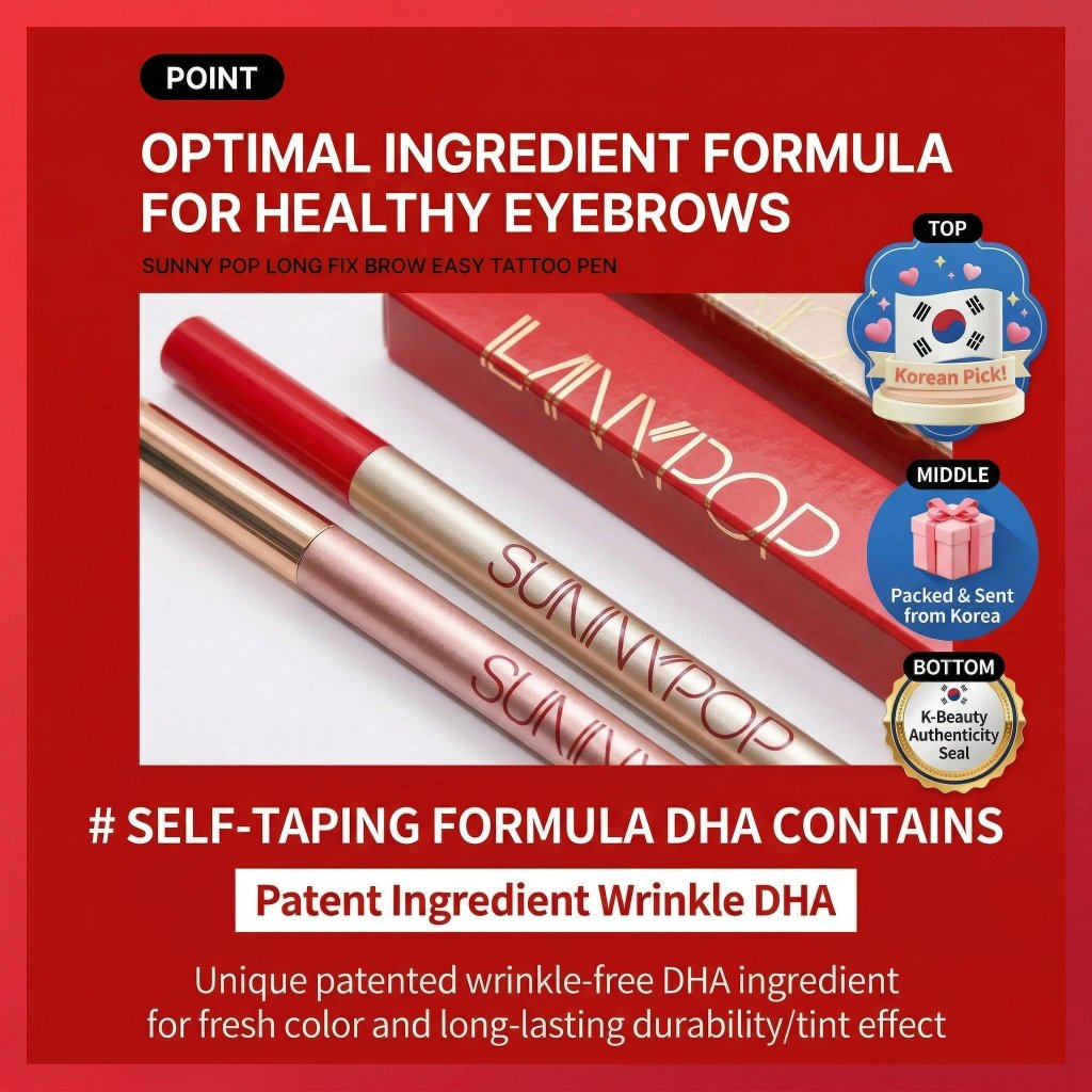 (Melhor ITEM) SUNNYPOP/Caneta De Tatuagem Fácil Para Sobrancelha De Correção Longa , Tonalidade De Microblading À Prova