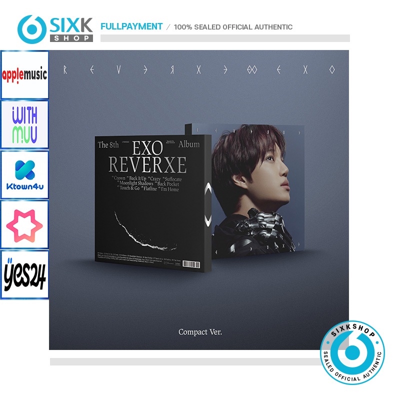 ( LUCKY DRAW / POB COMPACT ver ) EXO 8th Full Album [ REVERXE ]
