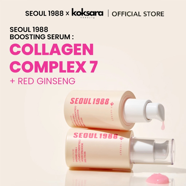 [OFFICIAL] SEOUL 1988 Boosting Sérum: Colágeno Complex 7 + Vermelho Ginseng 30g