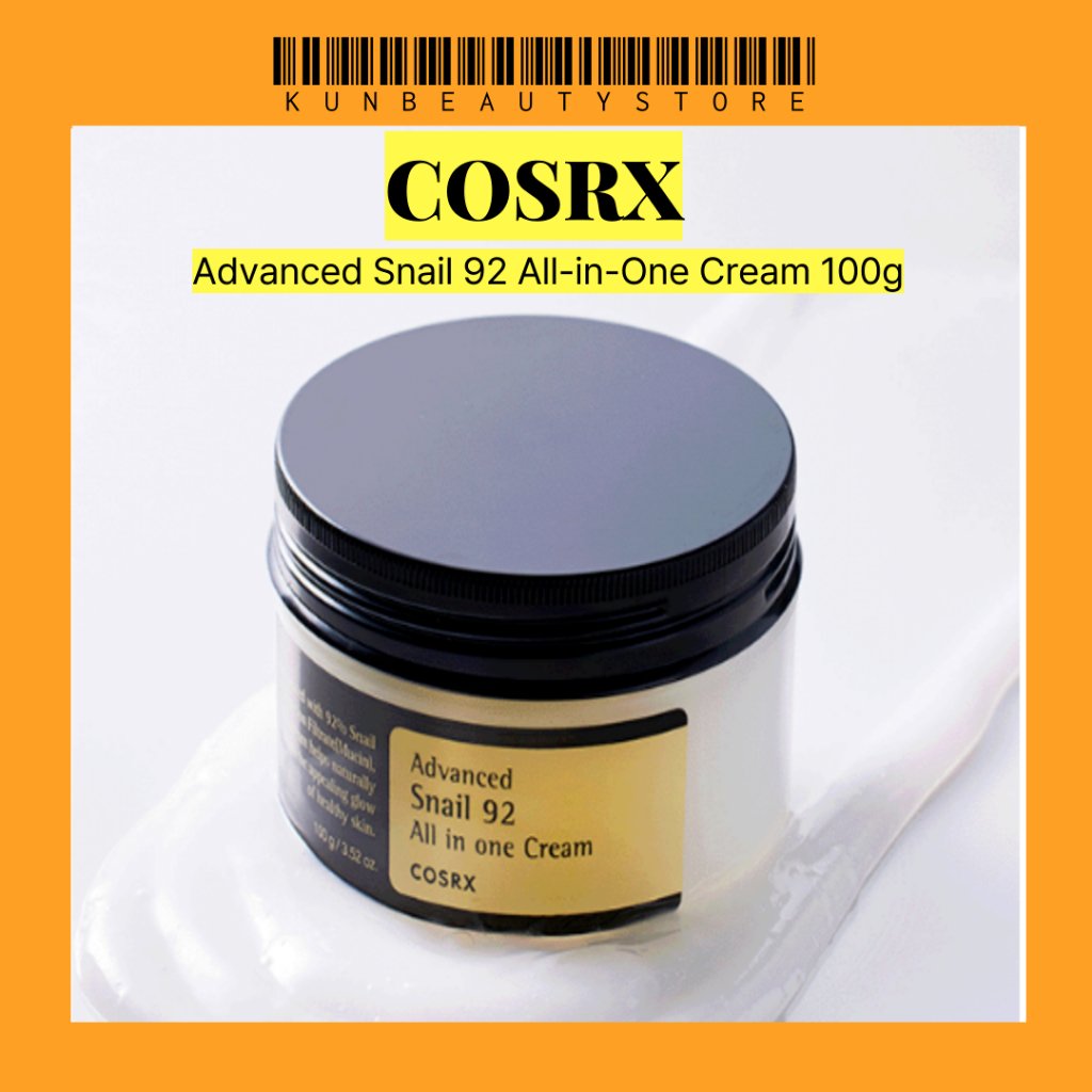 🇰🇷 Direto Coreia Impor 92 % Caracol Mucina Creme Hidratante Brilho [COSRX] Avançado 92 Tudo-Em-Um 100g TikTok De Viral