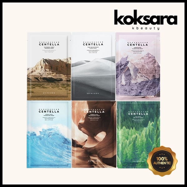 skin1004 madagascar centella mask 6types 1ea em Oferta na Shopee