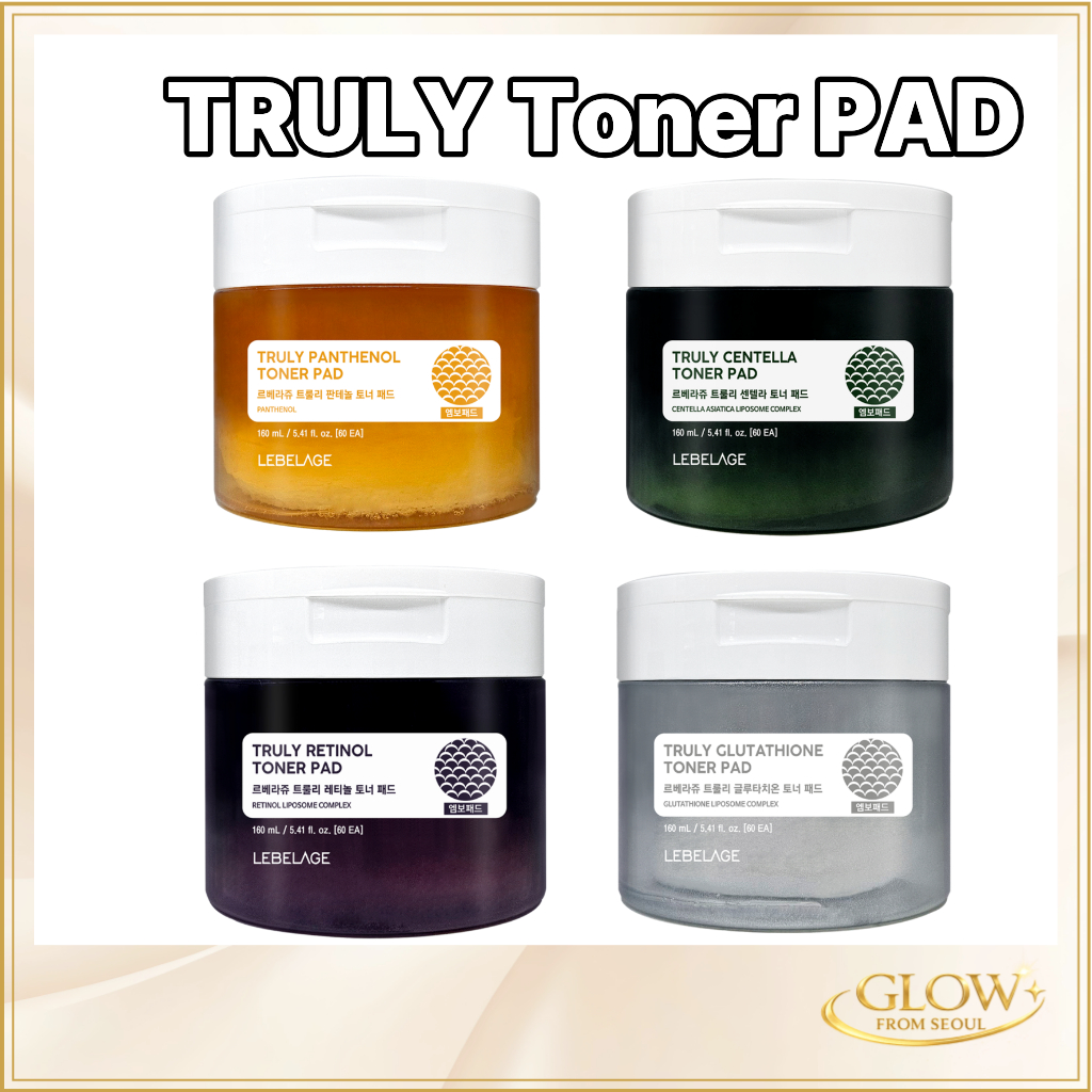 Lebelage Truly Toner Pad 60pcs Pantenol/Centella/Retinol/Glutationa Coreano Skincare Almofadas De Facial