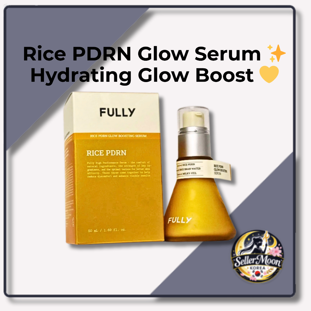 [Totalmente] Rice PDRN Glow Boosting Serum 50ml/Soro Hidratante/Essência Leve/Cuidados Com A Pele Coreana K-Beauty
