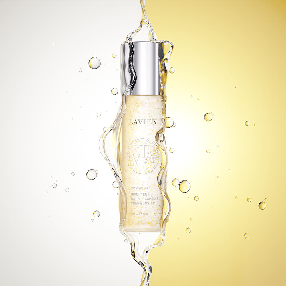 LAVIEN Vita C Glow Brightening Double Capsule Prep Booster 100ml Reforço De Preparação De Pele