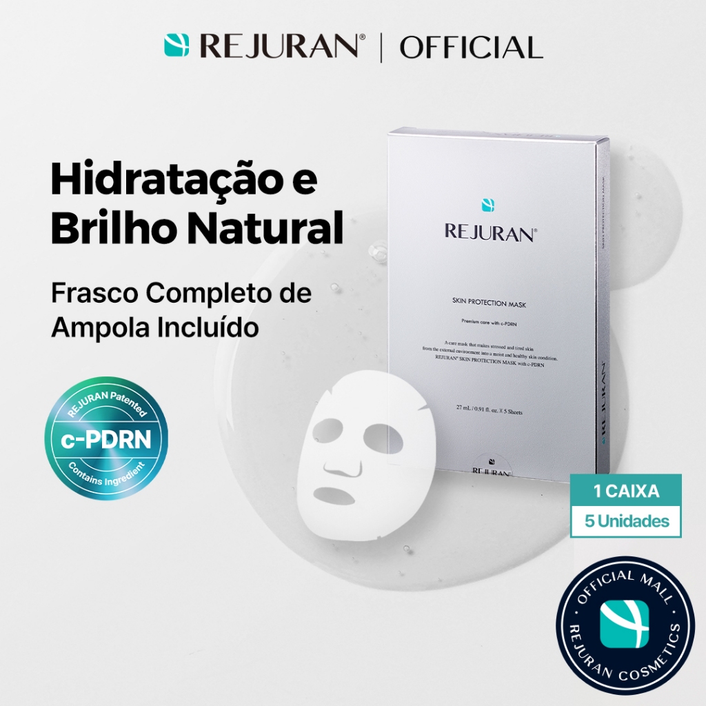 [REJURAN] Máscara De Proteção Da Pele (27ml x 5 Folhas) (Skin Protection mask (27ml x 5 Sheets)