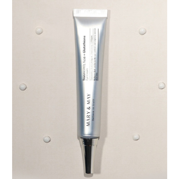 [Mary & May] Creme Para Olhos Com Ácido Tranexâmico + Glutationa 30g (54ml)
