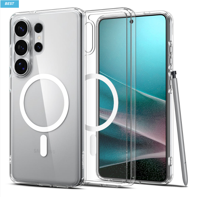 Spigen-Capa Magnética Transparente ultra Hybrid Mag fit Para Série galaxy s26/Az