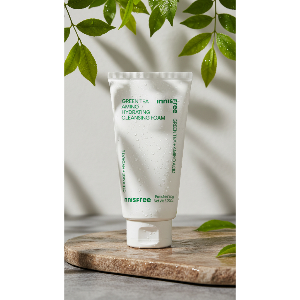 [INNISFREE] Espuma De Limpeza Hidratante Amino Chá Verde 150g/250g