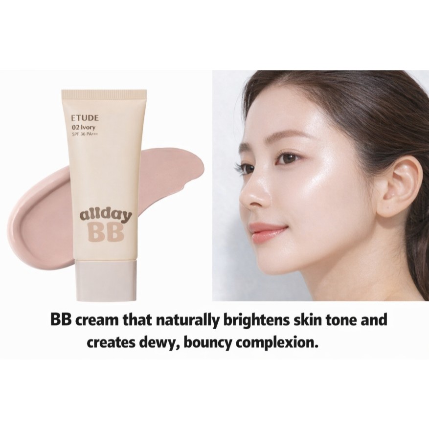 ETUDE All Day Clear BB Cream SPF36 PA + + 30ml 1pc Coreano Creme Brilho Natural Base De Maquiagem Hidratante