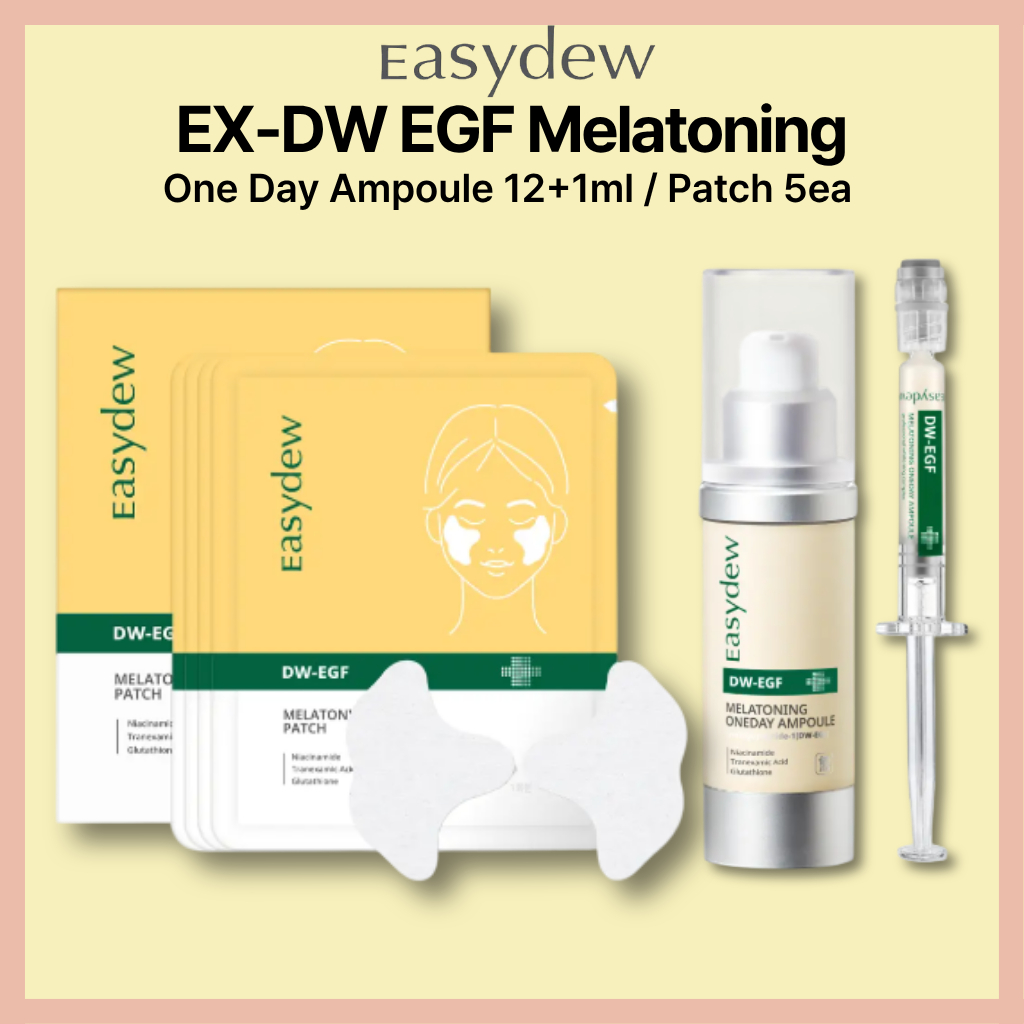 [EASYDEW] EX-DW EGF Ampola Melatoning Um Dia 12 + 1ml/Patch 5ea