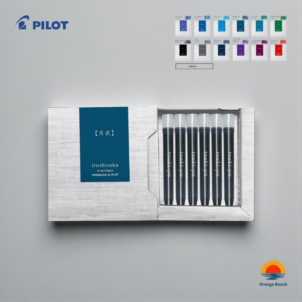 PILOT Iroshizuku Cartuchos Tinta IRF-6S/Caneta Tinteiro/Corante Base Agua/6un/12 Cores/Japao