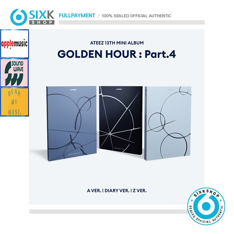 ( POB ) ATEEZ 13th Mini Album GOLDEN HOUR : Part.4 em Oferta na Shopee