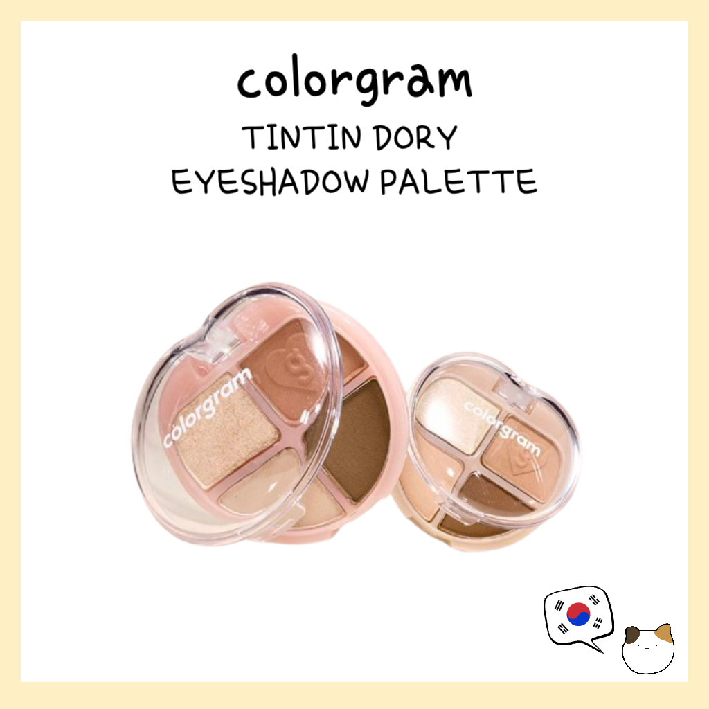 [Nova Cor] colorgram TINTIN DORY EYESHADOW palette-Envio Da Coreia # pocket-Paleta vivid -