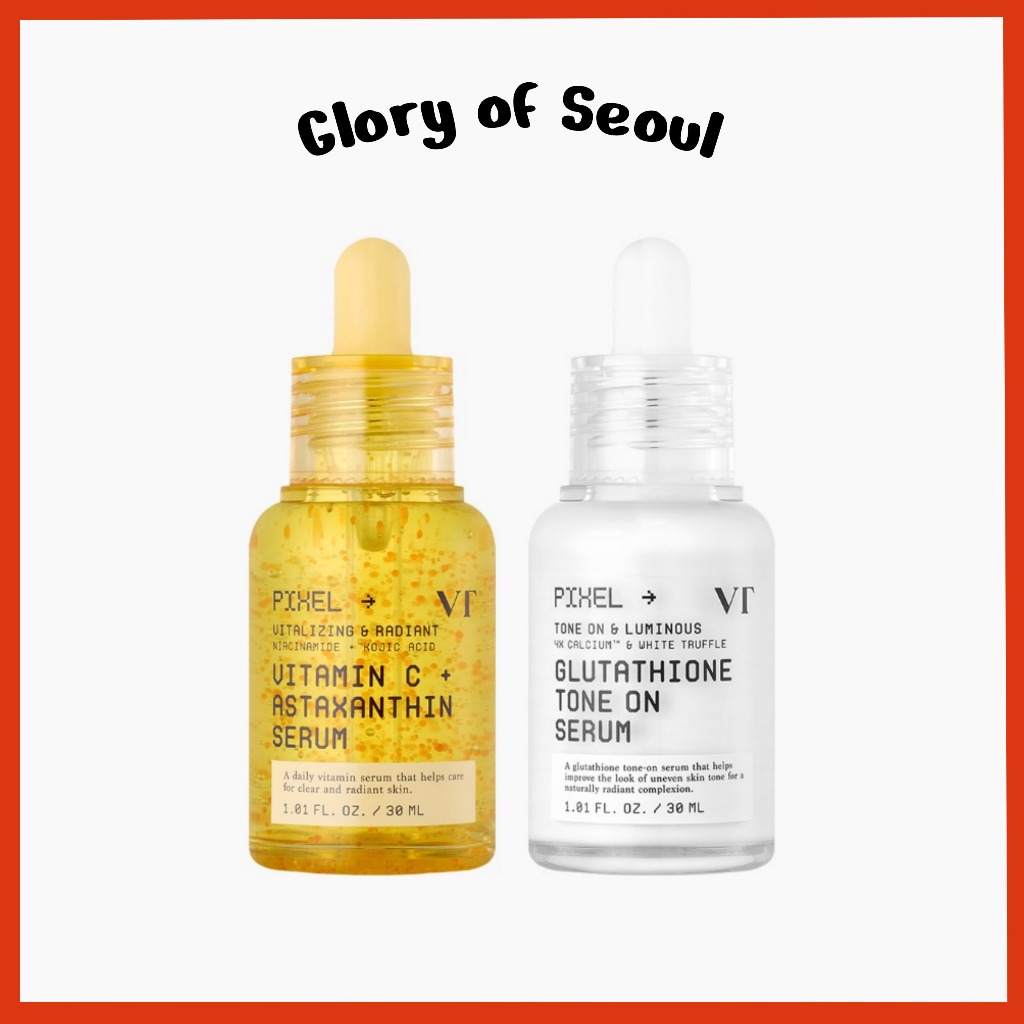 [NEW] VT COSMETICS PIXEL Glutathione Tone On Serum / Vitamin C Astaxanthin Serum, 30mL