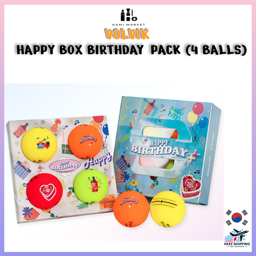 Pacote De Aniversário Volvik Happy Box – Bolas De Golfe (4)