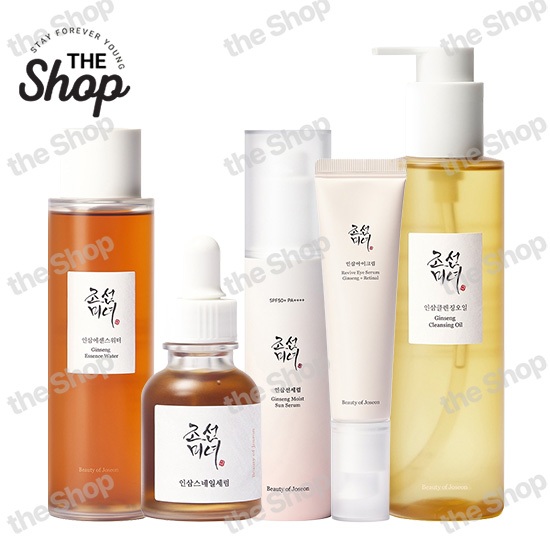 Beauty of Joseon Ginseng Sun Serum 50ml Caracol Soro 30ml Creme Para Os Olhos 30ml Essência Água 150ml Óleo De Limpeza 2