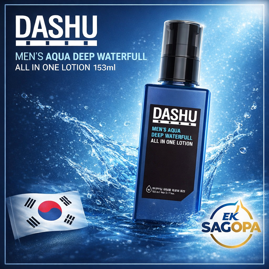 [DASHU] Loção Multifuncional Masculina Aqua Deep Waterfull * 153ml * 1 Unidade