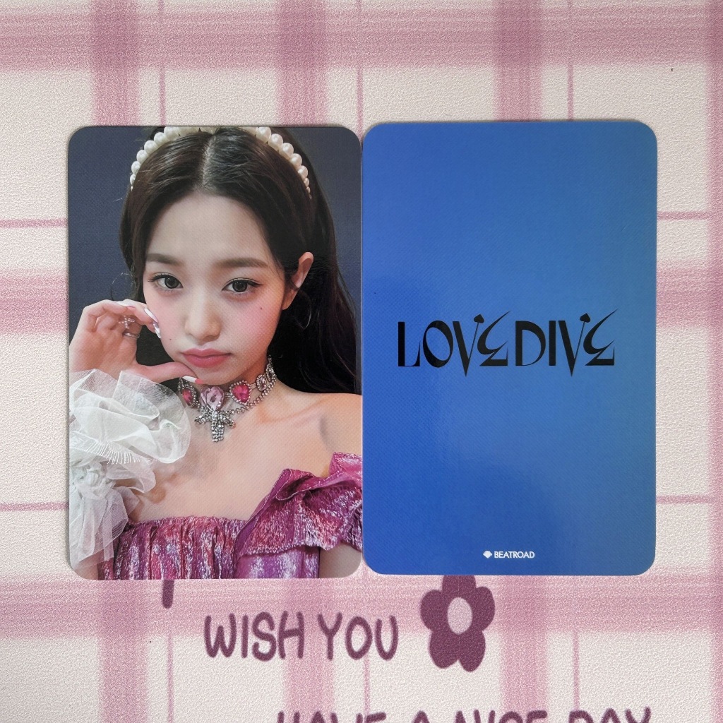 IVE Jang Wonyoung BeatRoad (BR) Redondo Conceito Princesa , Circular De Benefício Oficial Com Estilo Photocard