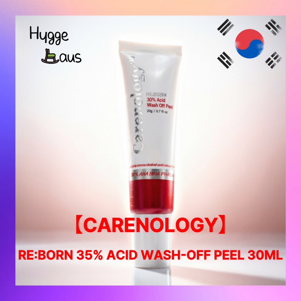 Carenologyre:born 35 % ACID WASH-OFF PEEL 30ML – Cuidado Esfoliante Intensivo Para Pele Suave E Clara