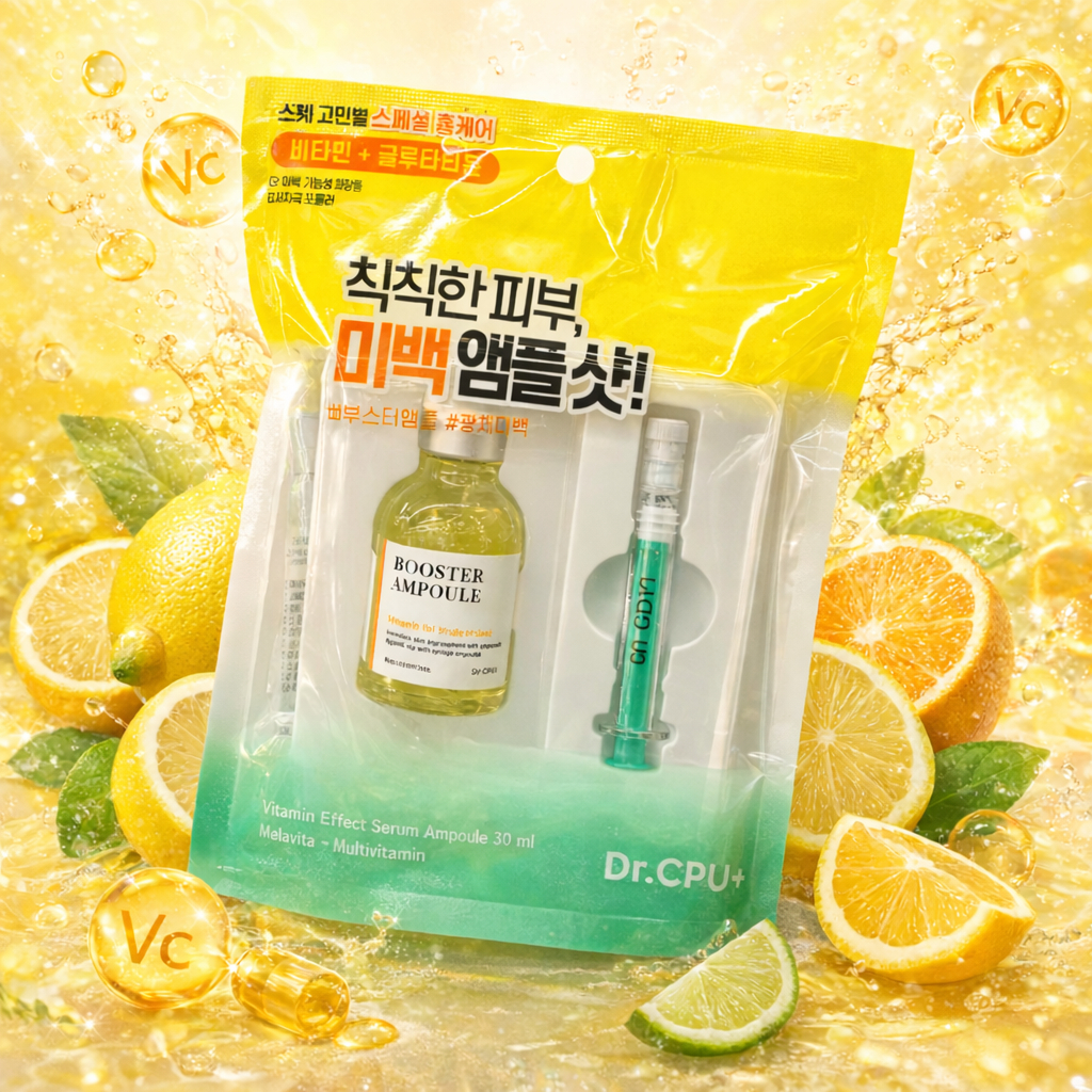 Dr.CPU Booster Ampoule Shot Vitamina + Glutationa 30ml Iluminador · Brilho Ampola Intensiva Para Cuidados Domésticos Vit