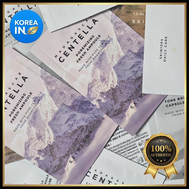 [amostra] SKIN1004 Madagascar Centella Ampoule 3types +  Light Cleansing Oil