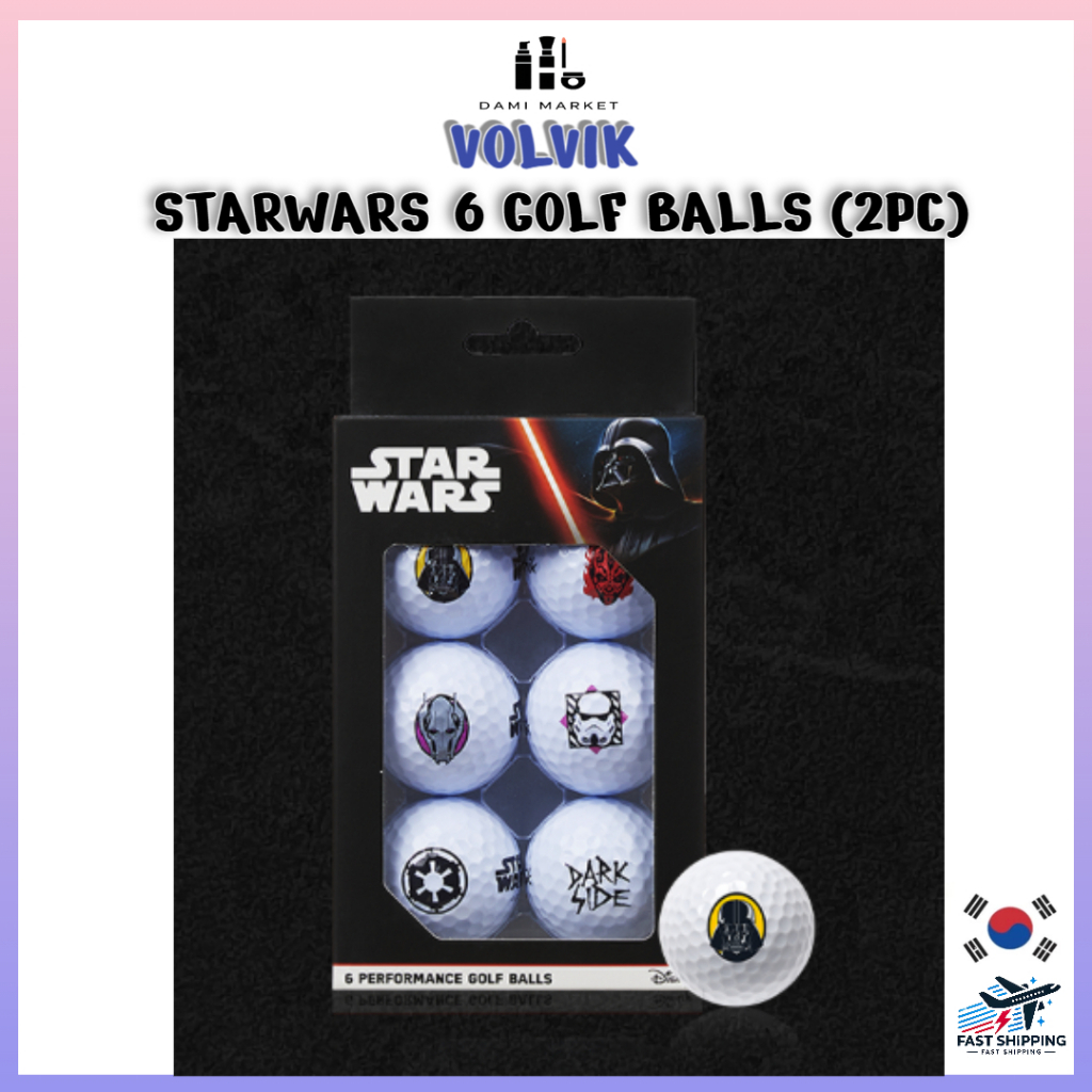 [VOLVIK] Bolas De Golfe StarWars Darth Vader (Conjunto De 2 Peças/6)