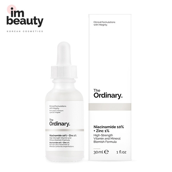 The Ordinary [O Comum] Niacinamida 10 % + Zinco 1 Tratamento De Acne Removedor De Cravo 30/60ML