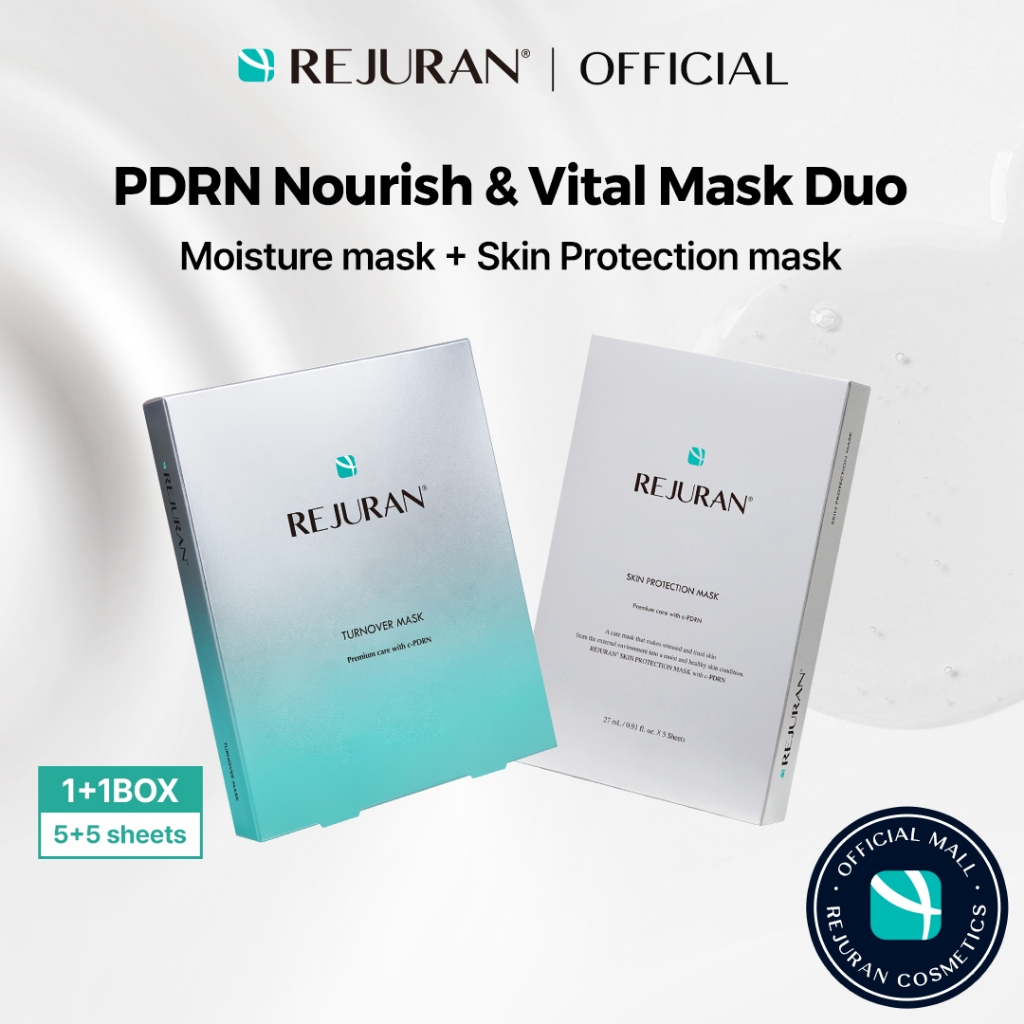 [REJURAN] PDRN Nourish & Vital Mask Duo (Turnover + Proteção)