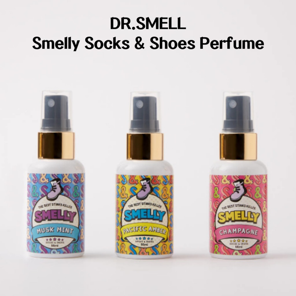 Dr . Smell Smelly Socks & Shoes 55ml Tipo Spray , Efeito Antibacteriano , Opção Sem Fragrância , Fórmula Hipoalergênica , Desodorização Rápida , Auxílio Para Remoção De Umidade , Segurança Têxtil