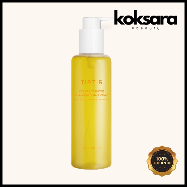 Tirtir Vita-Glutathione 3X Cleansing Oil To Foam 190ml
