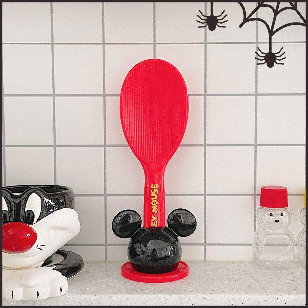 Suporte De Espátula Do Mickey Mouse Descanso De Colher Utensílio De Cozinha Bonito Casa Café Acessório Decoração Fofa