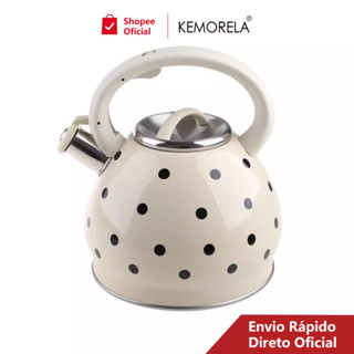 KEMORELA Chaleira Inox Aço Inoxidável 3 Litros Com Apito Com Tampa Alça Térmica Chaleira De Chá Com Um Apito Aço Inoxidável Whistling Food Grade Tea Pot