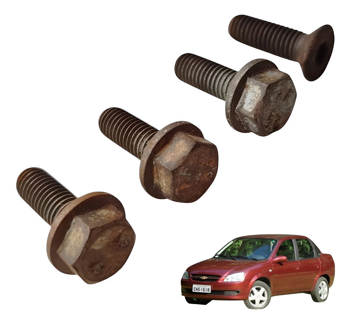 Parafusos Peito De Aço Chevrolet Clássic Ls 2010/2014