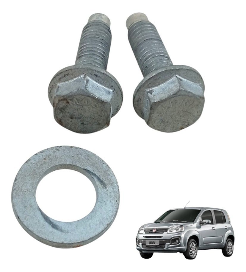 Kit Parafuso Suporte Banco Traseiro Fiat Uno 2015 A 2018
