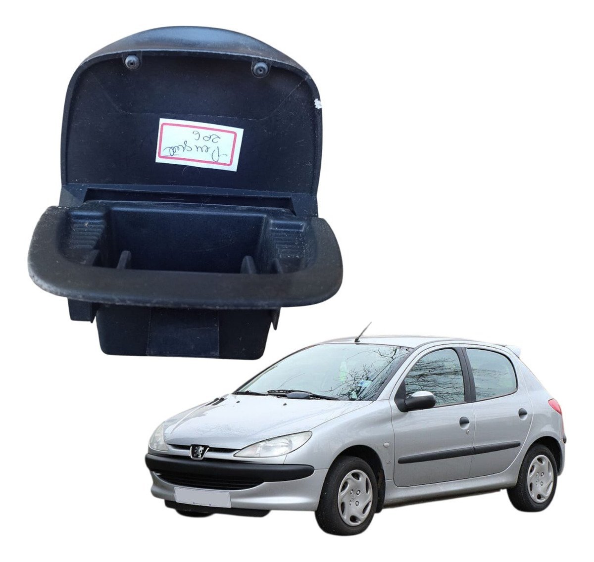 Cinzeiro Console Central Peugeot 206 207 2002 2010 Original
