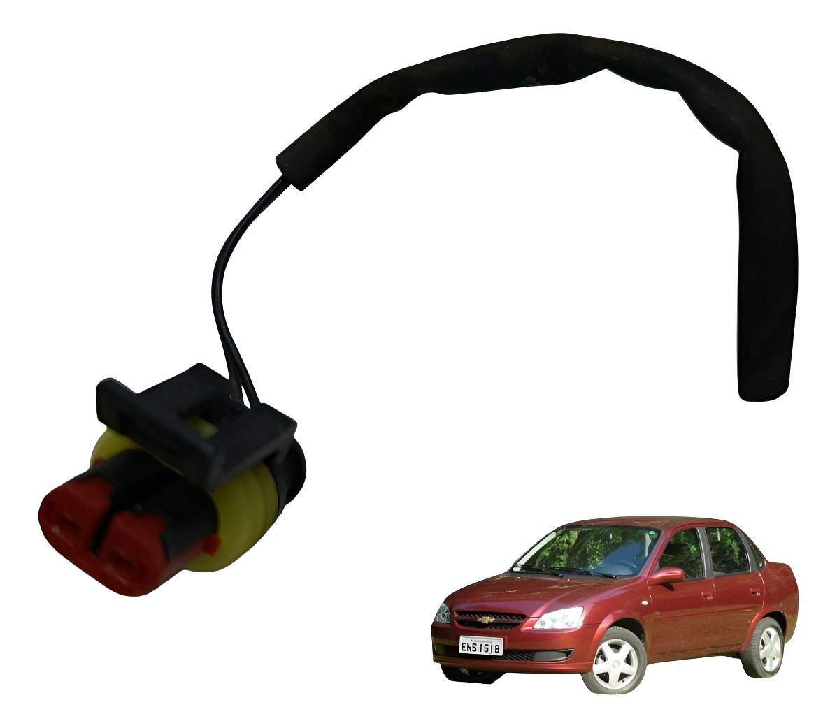 Plug Conector Sensor Alarme Capo Gm Classic 1.0 2010 A 2014