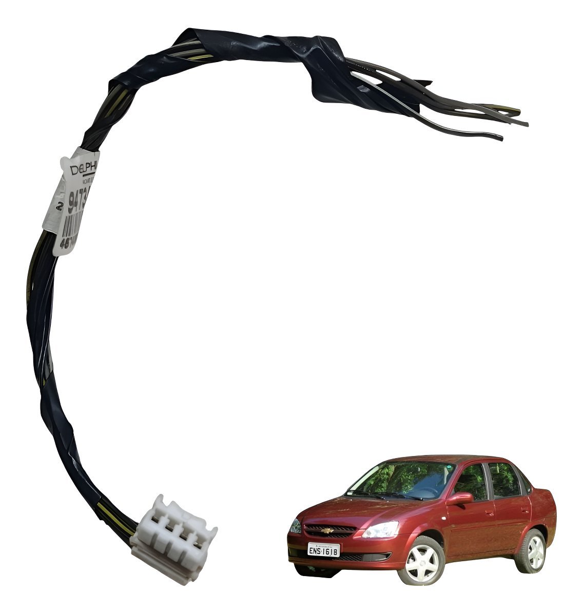 Plug Conector Lanterna Esquerd Chevrolet Classic 1.0 Ls 2010