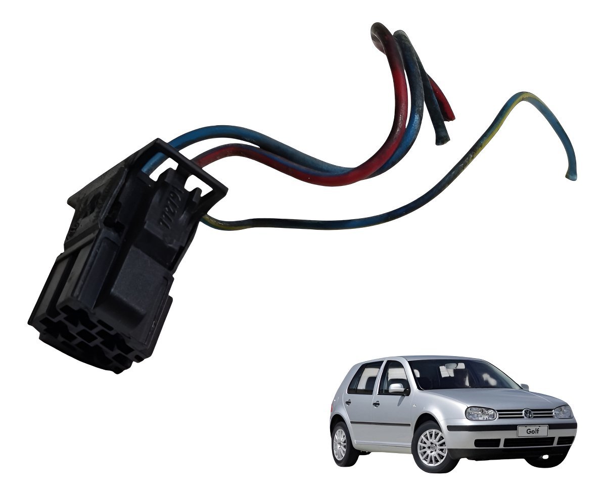 Plug Conector Botão Interruptor Alarme Volkswagen Golf-2002