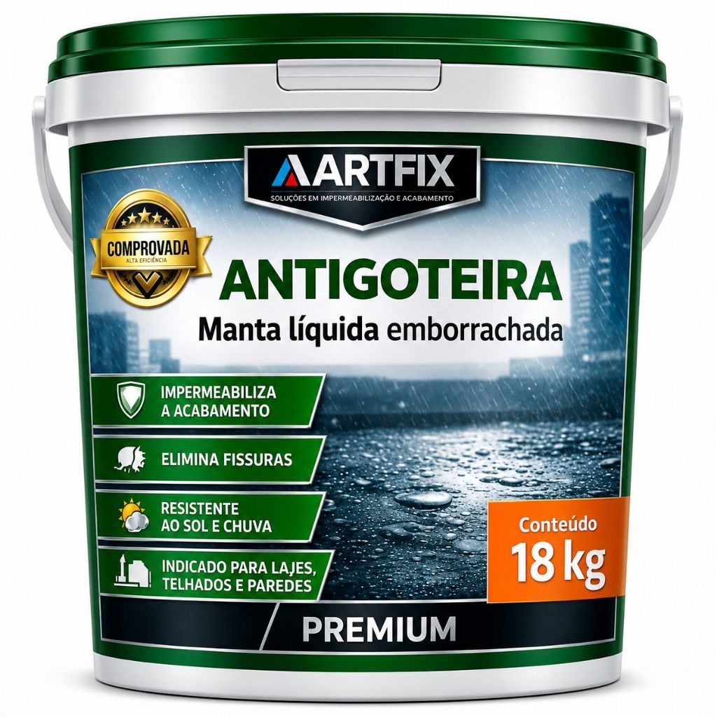 Manta Líquida 18kg Emborrachada Várias Cores - Envio 24h Paredes Lajes Casa Construção