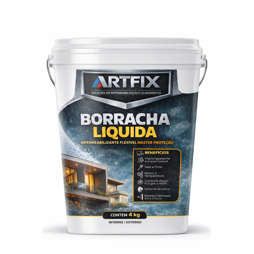 Borracha Líquida 4kg Anti Umidade Para Construção