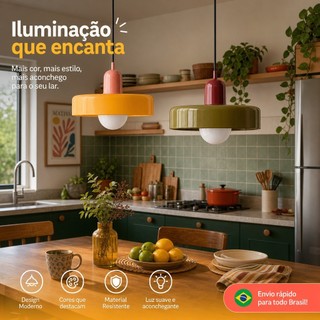 Nordic Colorido Vidro Pingente Luz Retro Quarto Lustre De Cabeceira Adequado Para Sala Jantar Café Cozinha Ilha
