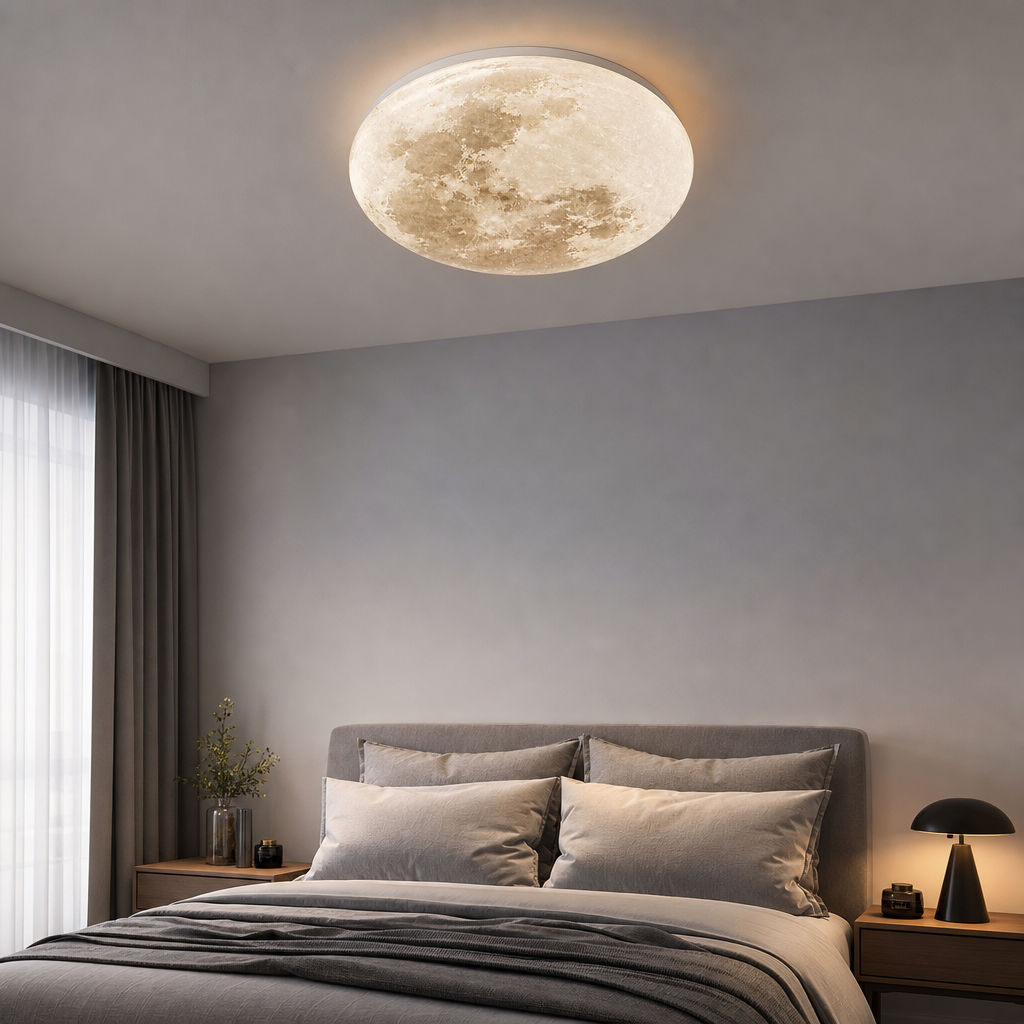 Luminária De Teto Luminaria Lua Luminária Teto Para Quarto ́ria Decoração Quarto