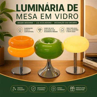Candeeiro De Mesa De Vitral Bauhaus, Luz Noturna Decorativa Nórdica De Leitura Minimalista Ambiente Doméstico, Adequad