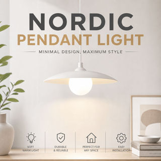 Luz Pendente Nórdica Mínima Moderna Branca Tricolor LED Para Quarto Sala De Jantar Estar