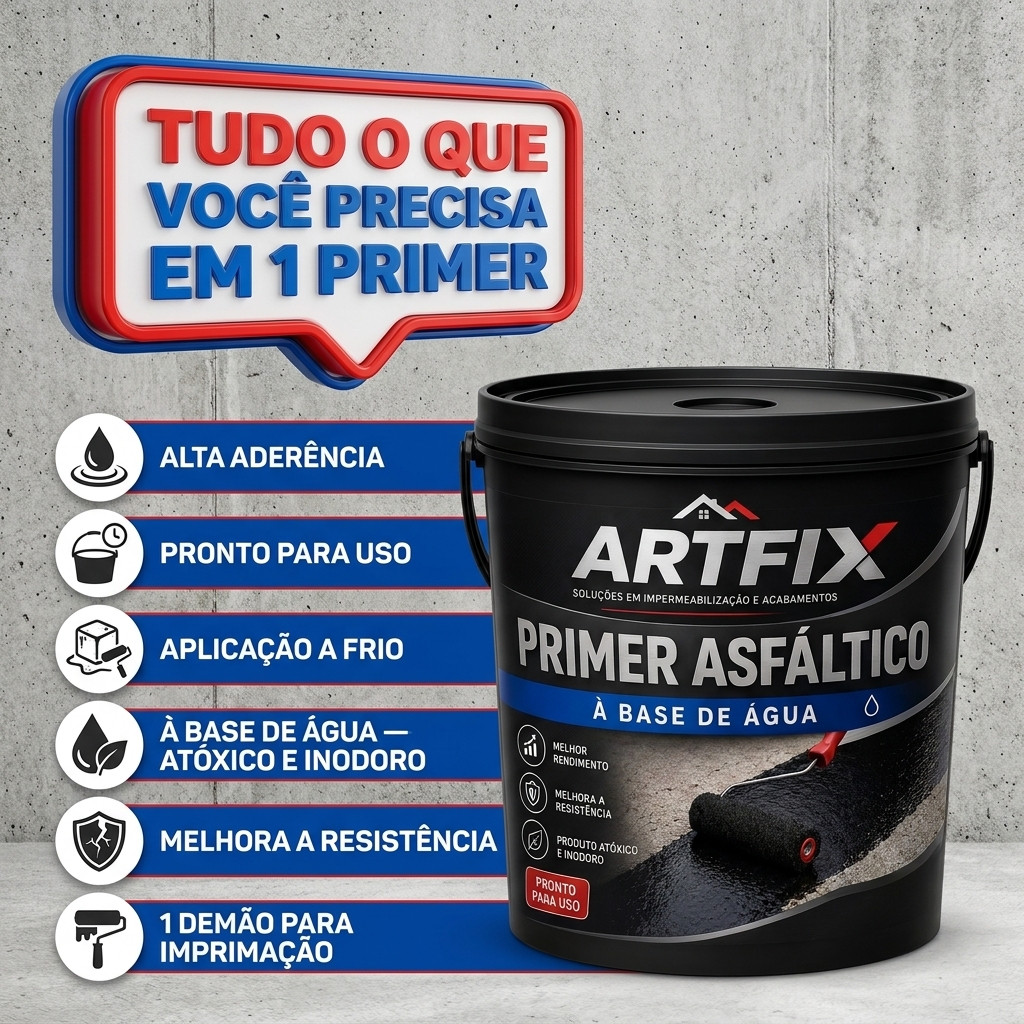 QUEIMA DE ESTOQUE - Primer 3,6 Litros para Superfícies - Preparação para Manta Asfáltica — imagem 2 de 2