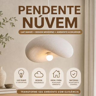Luminária Pendente Moderna E Minimalista Em Nuvem, Lustres De Teto LED Estilo Japonês Para Quartos, Salas De Jantar Ca